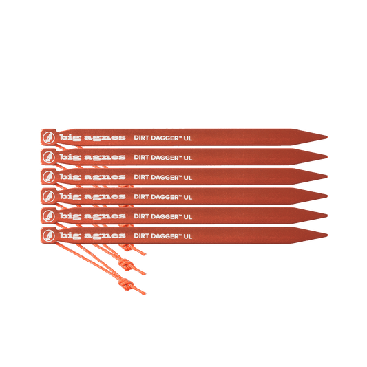 Dirt Dagger™ UL Tent Stakes: Pack of 6